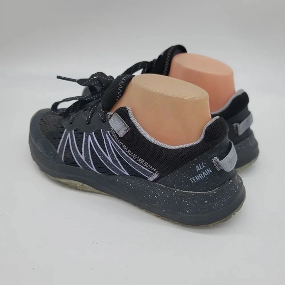 Avia Trail Running Shoes Womens Sz 8 Black Purple Trainers Sneakers Lace UP - Picture 2 of 10